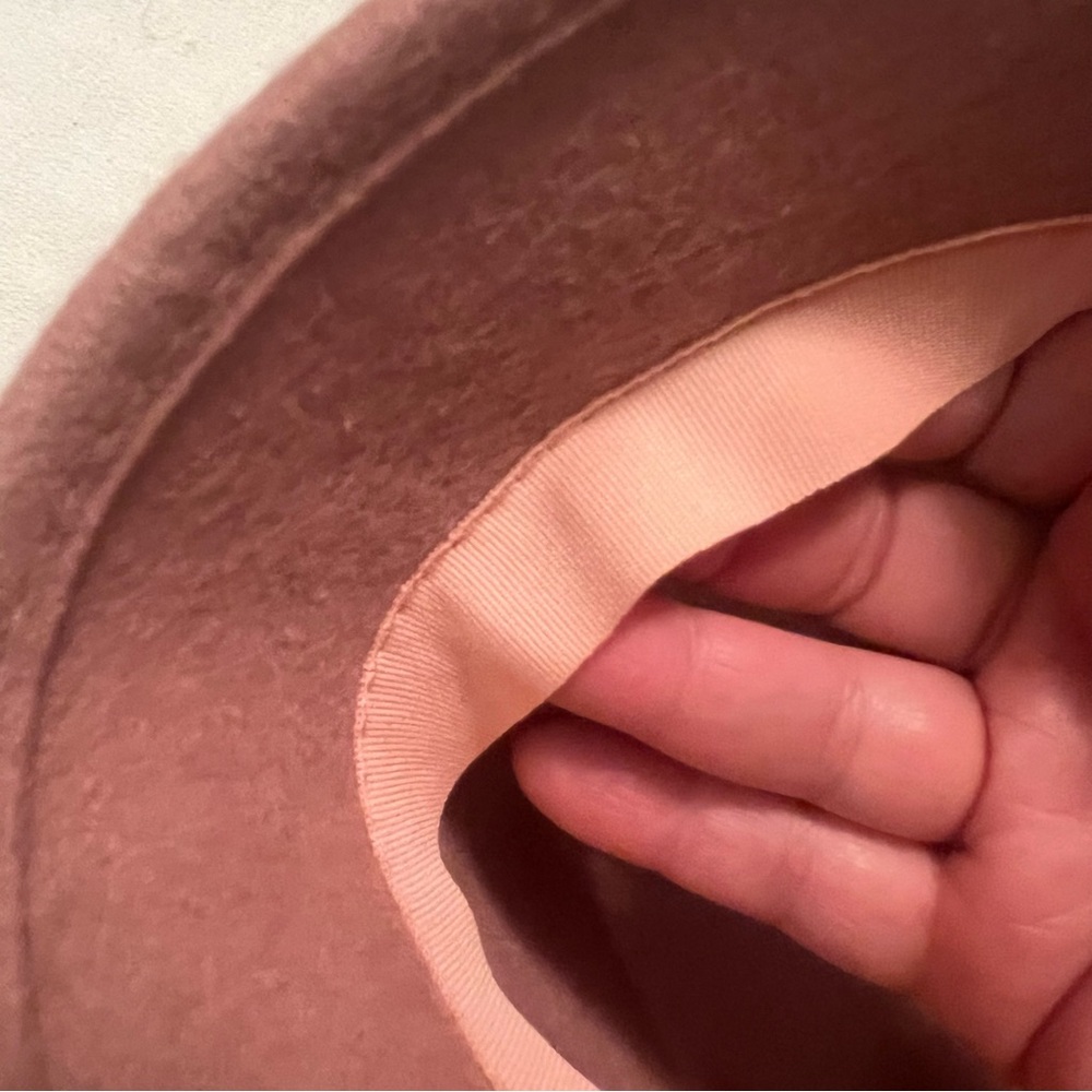 Elegant Pink Lace-Trimmed Women's Hat - Picture 10 of 10